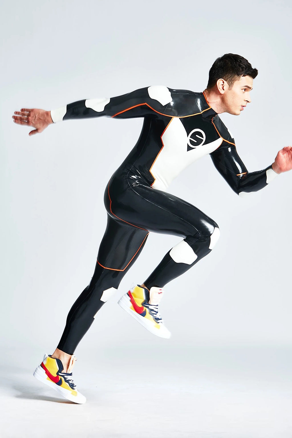 Black Male 'Saturnistic' Latex Catsuit