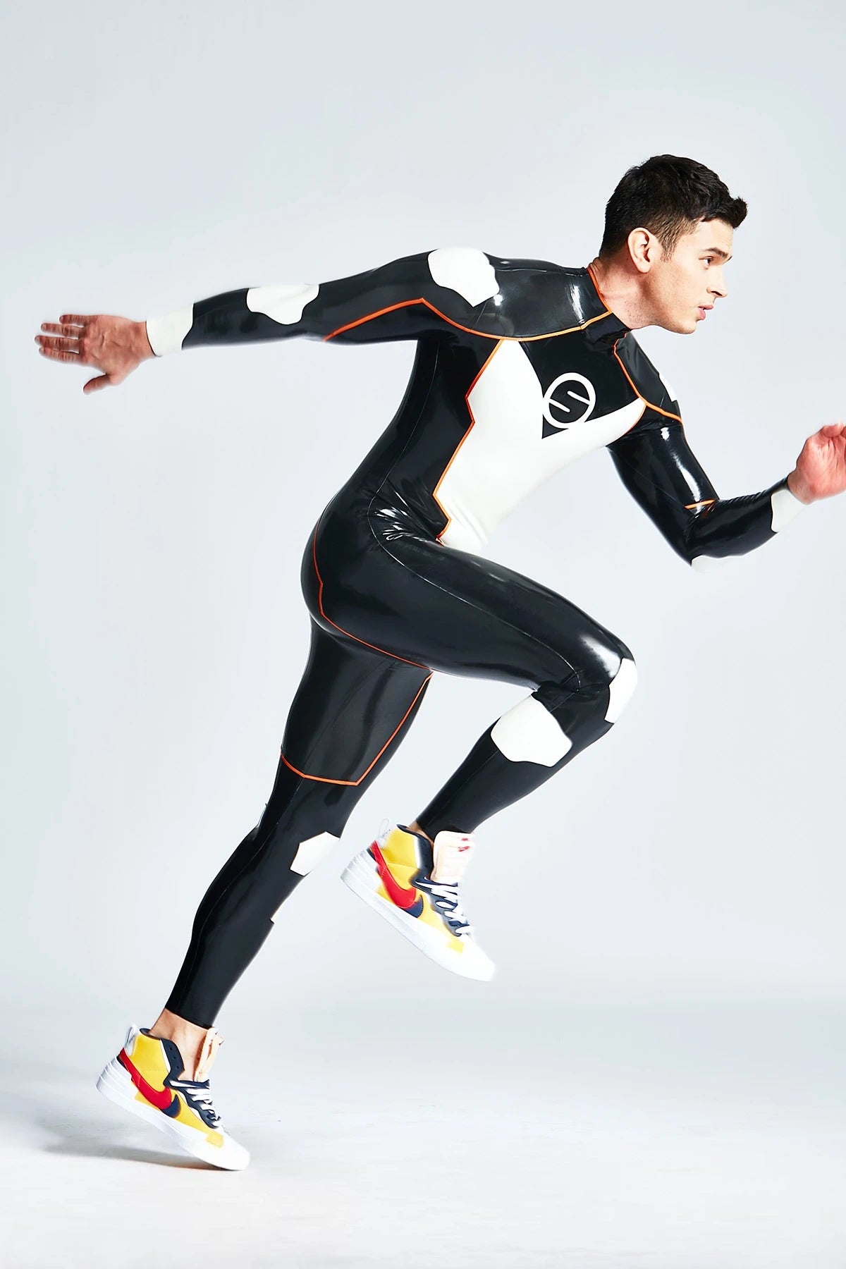 Black Male 'Saturnistic' Latex Catsuit