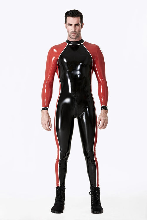 Black Male 'Take Two' Latex Catsuit