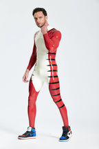 White Male 'Tigris' Latex Catsuit