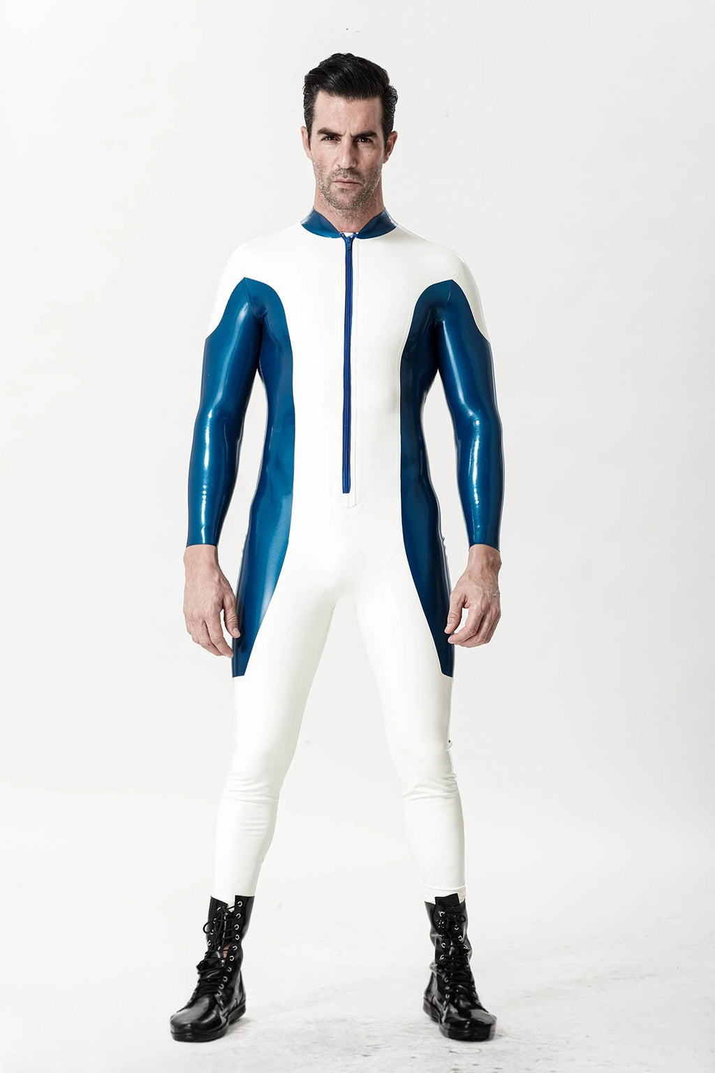 White Male 'Upper Class' Latex Catsuit