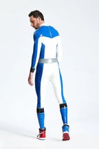 Pure White Male 'Valorous' Latex Catsuit