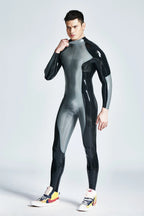 Male 'Wingspan' Back Zipper Latex Catsuit