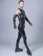 Men's Latex Sleeveless Zip Vest