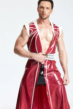 Metallic Red, Male Latex Ceremonial Robe