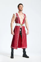 Metallic Red, Male Latex Ceremonial Robe