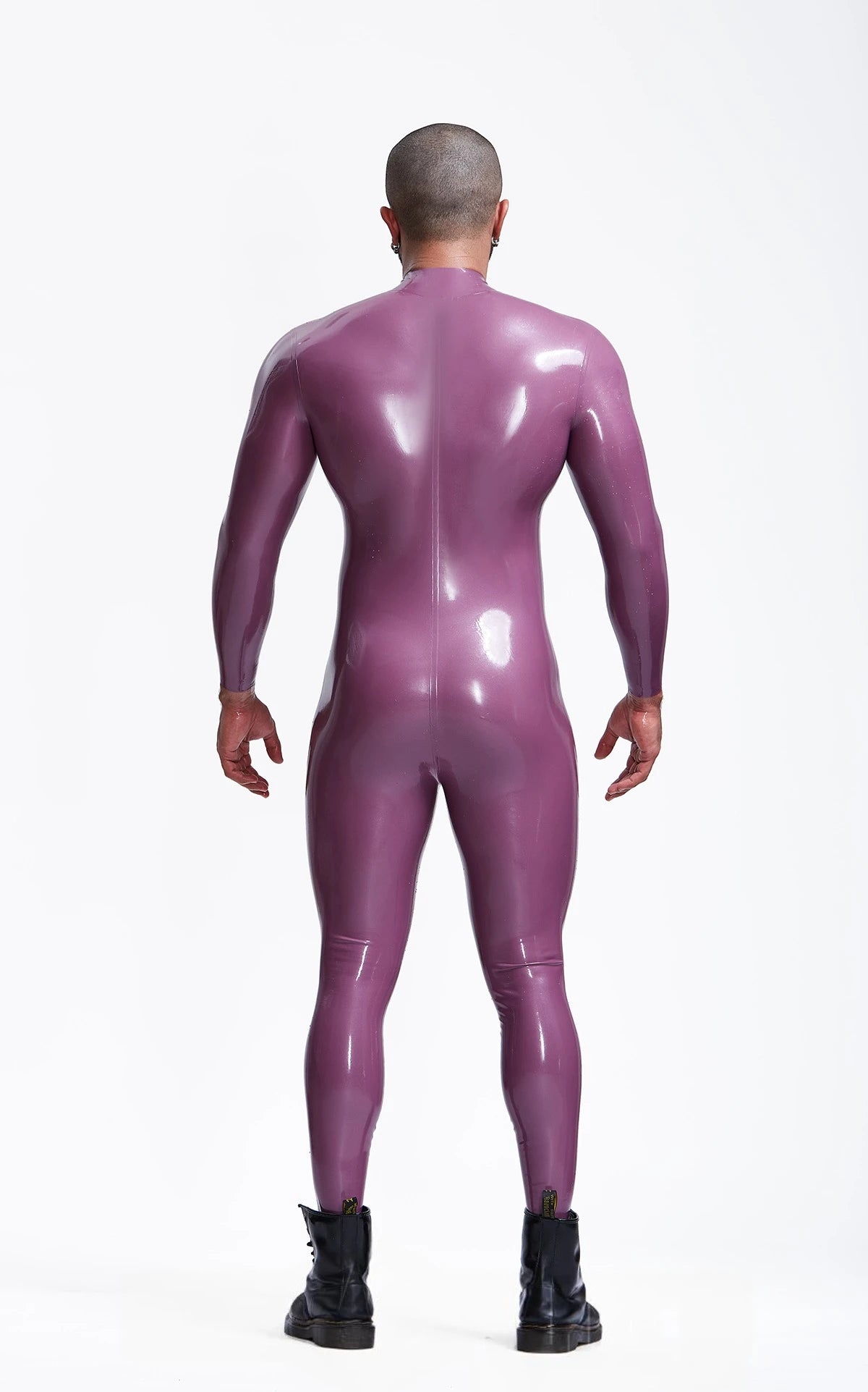Metallic Rose Male 'Sleekness' Basic Neck Entry Latex Catsuit