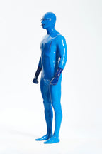 Middle Blue Male 'Integral-ation' Total Cover Latex Suit (For thinner people)