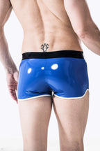 middle blue Male Latex Gym or Swim Briefs