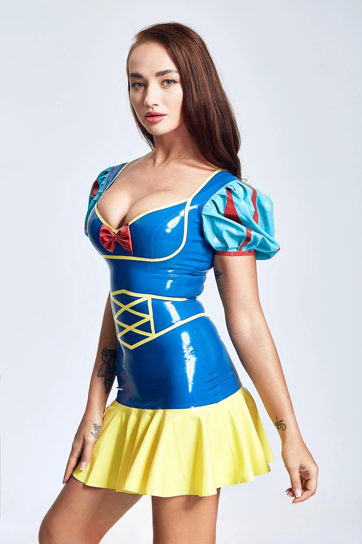 Middle Blue  'Fairytale Princess' Latex Mini Dress
