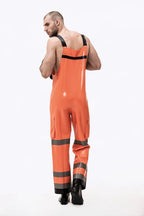 Orange Latex Male Firefighter Off-Duty Dungarees