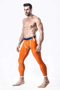 Orange Male Orange Delight Latex Leggings