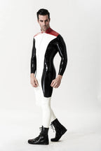 Red Male 'Penguin Patrol' Latex Catsuit