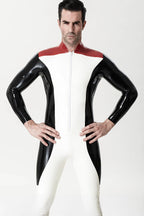 Red Male 'Penguin Patrol' Latex Catsuit