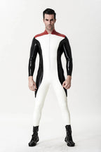 Red Male 'Penguin Patrol' Latex Catsuit