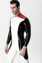 Red Male 'Penguin Patrol' Latex Catsuit