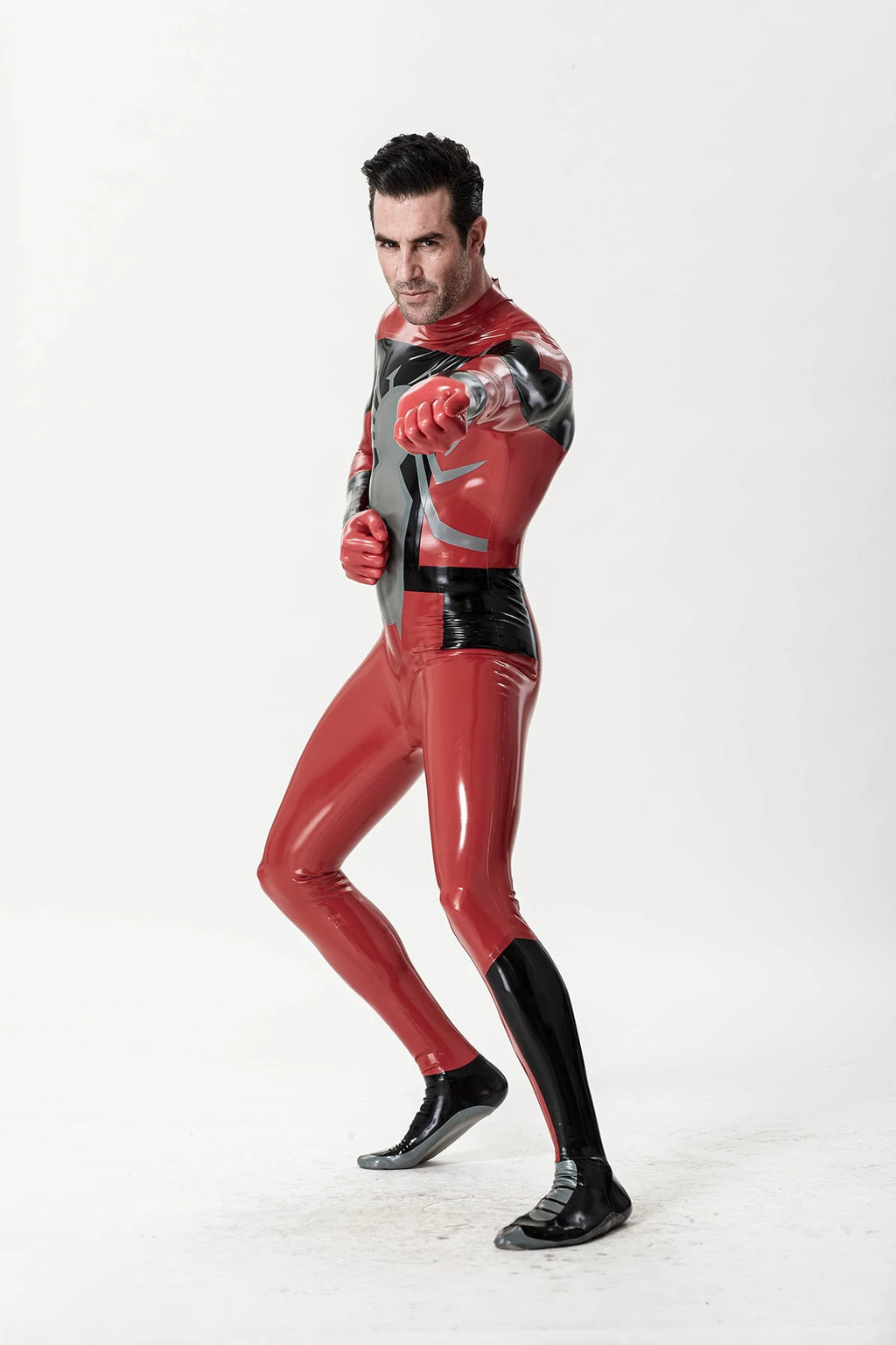 Red Male 'Theraphosa Blondi' Latex Catsuit