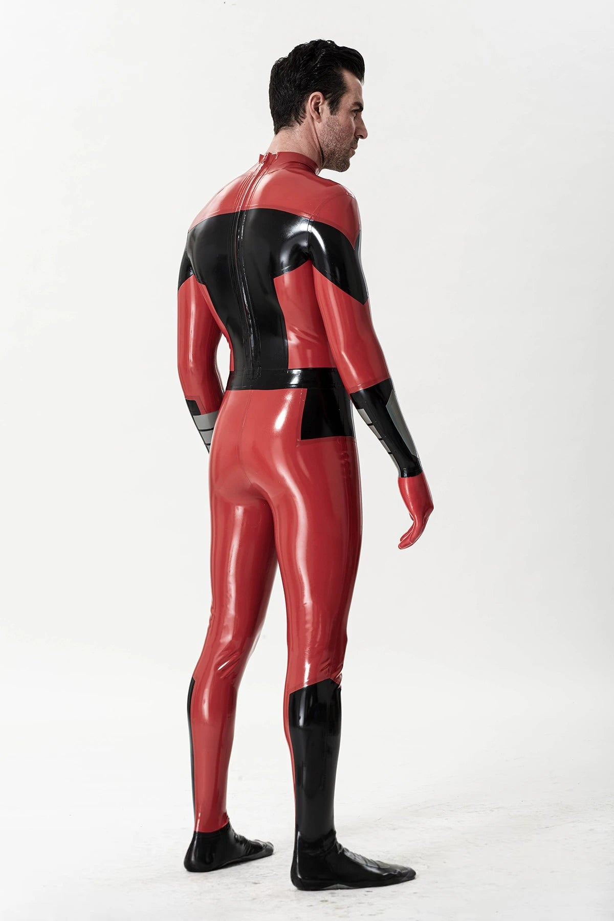 Red Male 'Theraphosa Blondi' Latex Catsuit