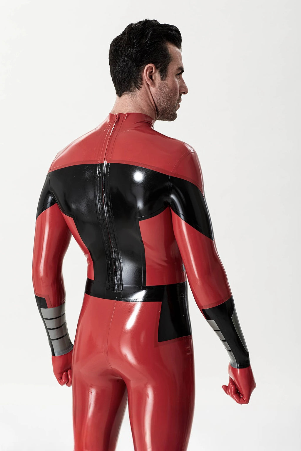 Red Male 'Theraphosa Blondi' Latex Catsuit