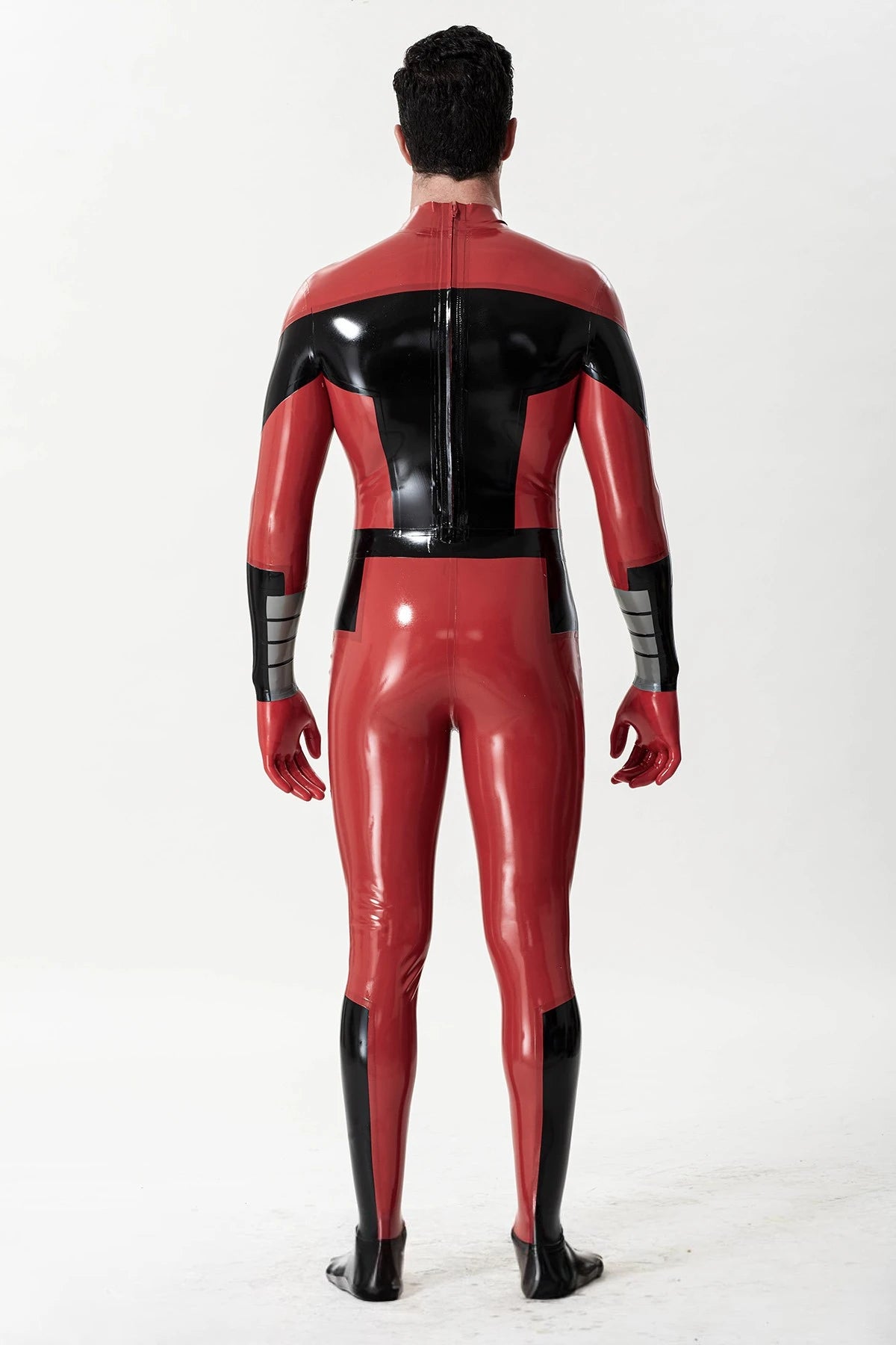 Red Male 'Theraphosa Blondi' Latex Catsuit