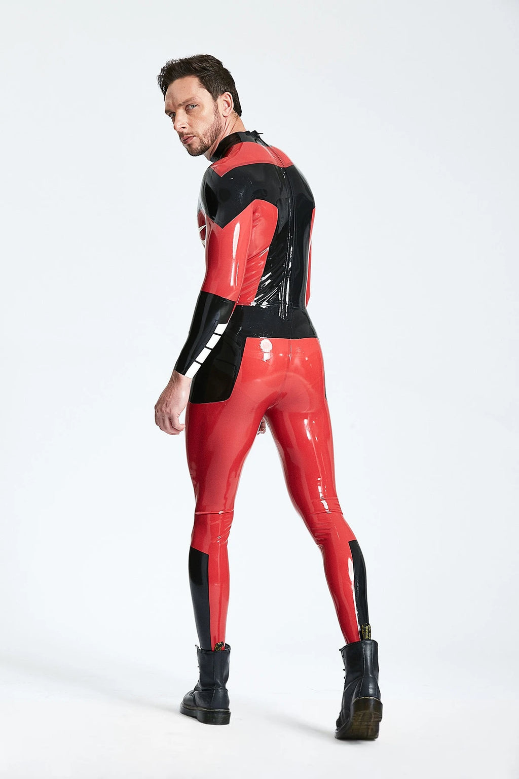 RedMale 'Arachnid' Back Zip Latex Catsuit