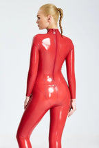 Red Revelation Latex Catsuit