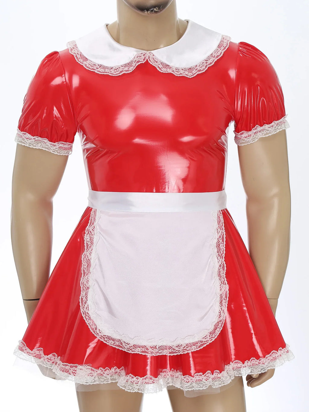 Sissy Maid Latex Dress with Apron