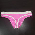 Sissy Pink Latex Thong