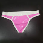 Sissy Pink Latex Thong