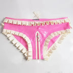 Sissy Pink Lockable Maid Latex Briefs