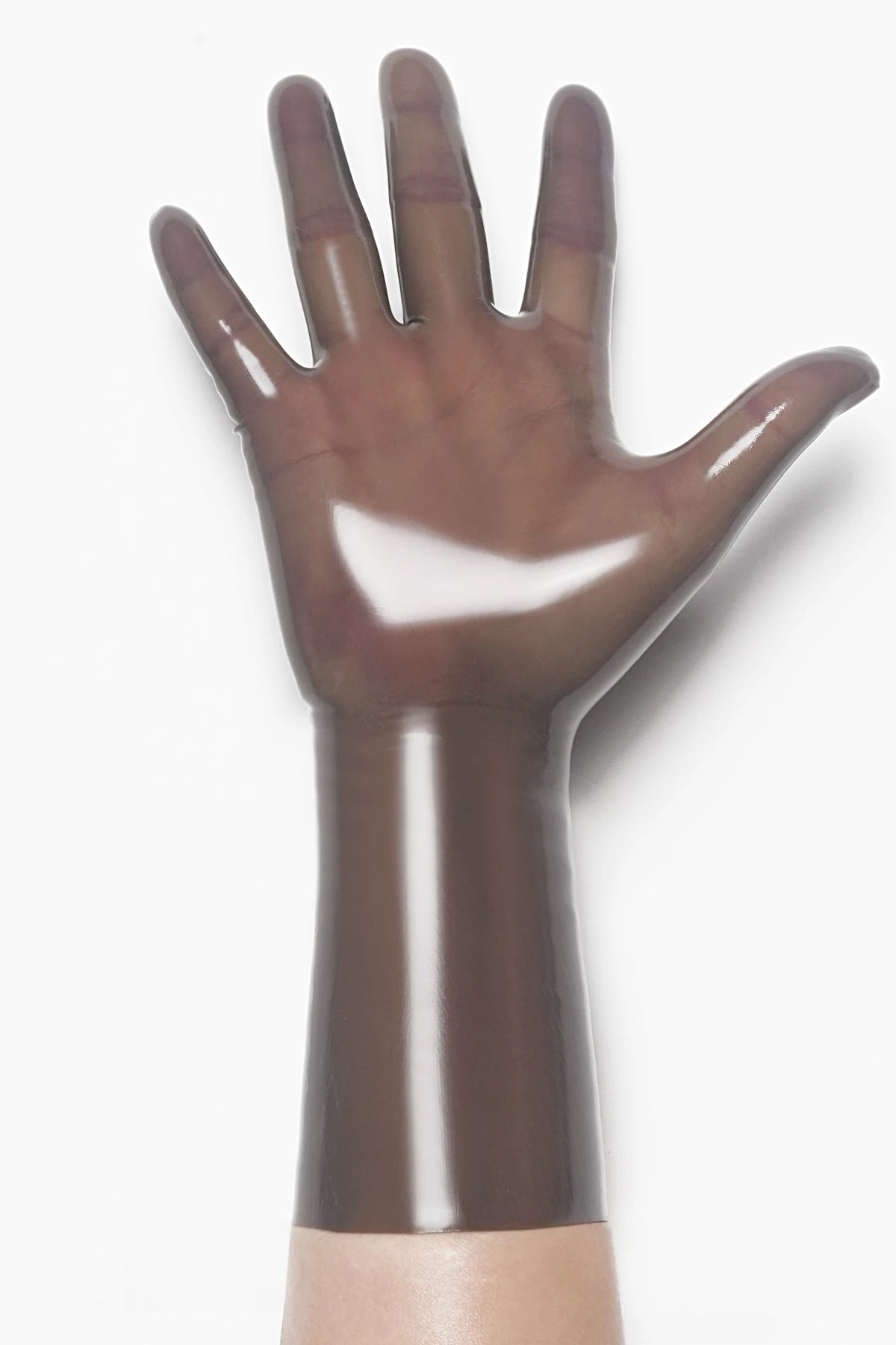 Smoky Black Classic Short Molded Latex Gloves