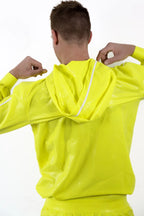 Neon Yellow  Male Standard Latex Sports pants