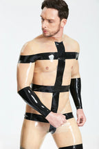 Translucent Natural Male Translucent 'Slave' Latex Catsuit