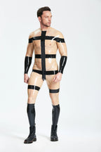 Translucent Natural Male Translucent 'Slave' Latex Catsuit