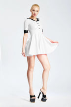White 'Wendy' Waitress Uniform Latex Dress