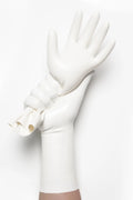 White Classic Short Molded Latex Gloves