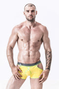 Yellow Male Latex Cutout Undies
