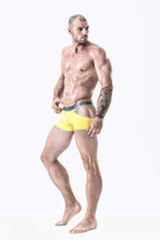 Yellow Male Latex Cutout Undies