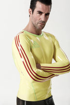 Yellow Male Long-Sleeved 'Sportsman' Latex T-Shirt