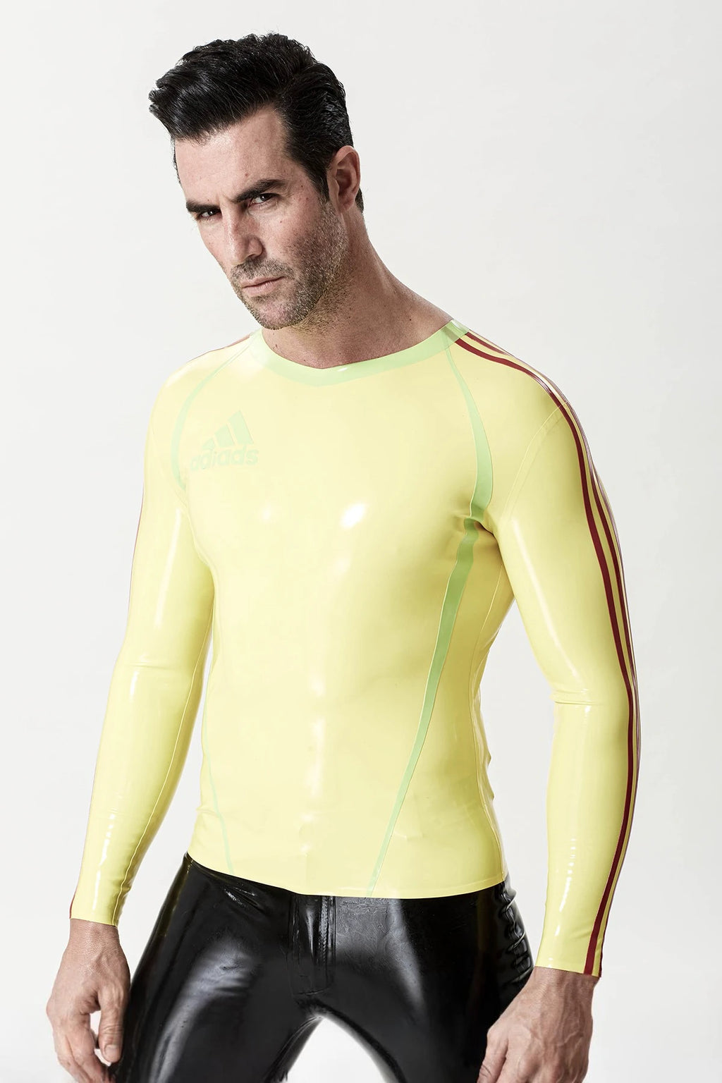 Yellow Male Long-Sleeved 'Sportsman' Latex T-Shirt