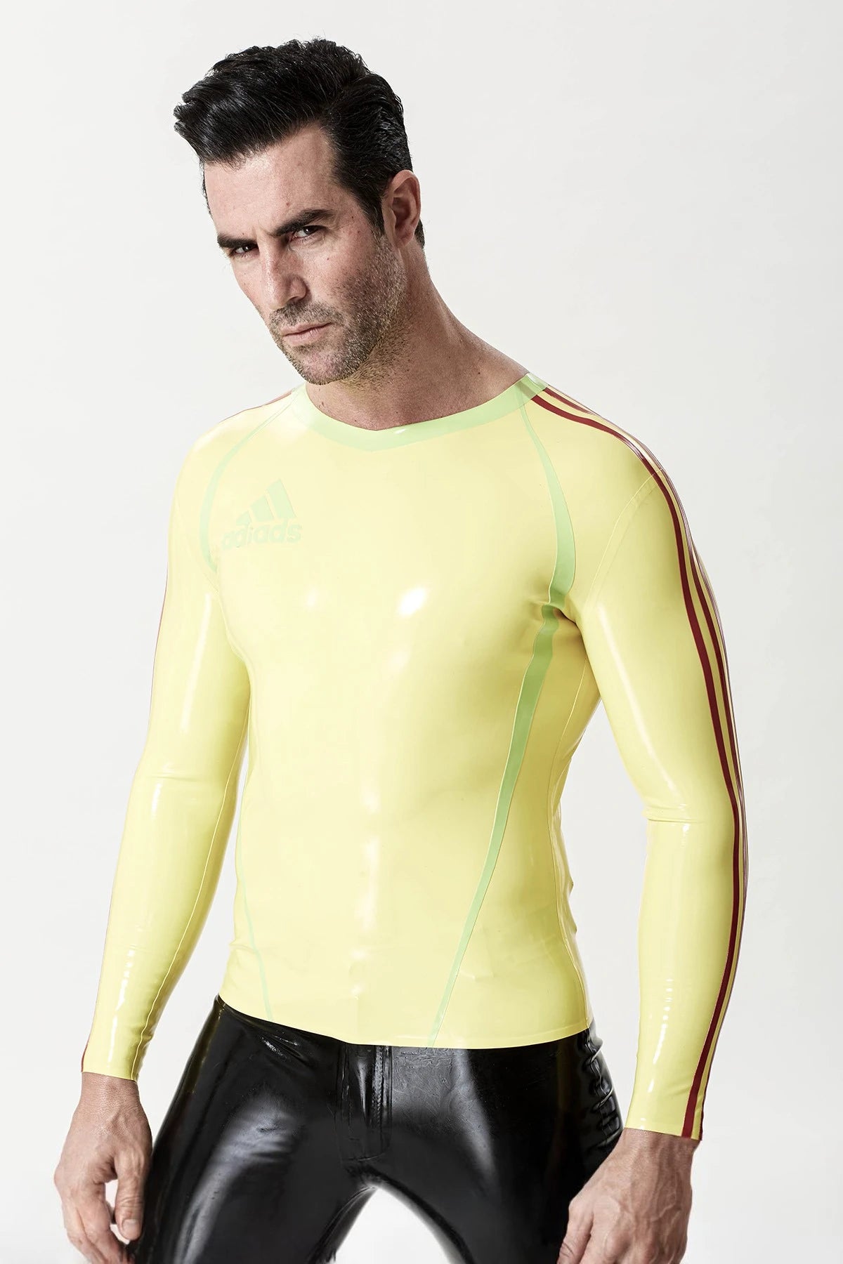 Yellow Male Long-Sleeved 'Sportsman' Latex T-Shirt