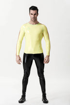 Yellow Male Long-Sleeved 'Sportsman' Latex T-Shirt