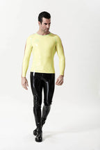 Yellow Male Long-Sleeved 'Sportsman' Latex T-Shirt
