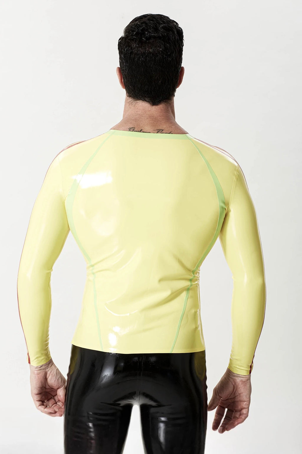 Yellow Male Long-Sleeved 'Sportsman' Latex T-Shirt