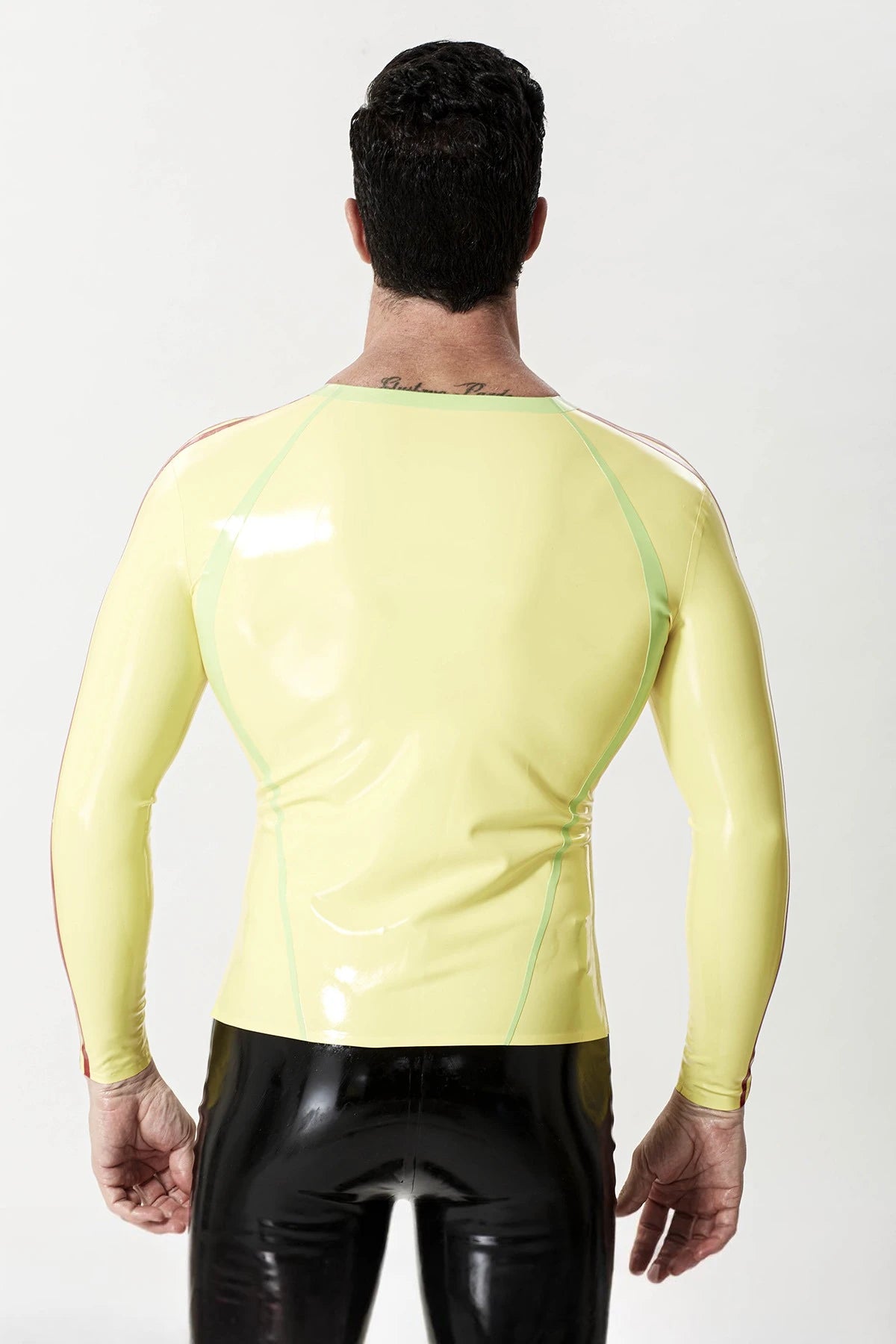 Yellow Male Long-Sleeved 'Sportsman' Latex T-Shirt